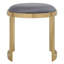 Tabouret de coiffeuse en métal Nouri - table basse avec repose-pieds Orion-891611376-891611406