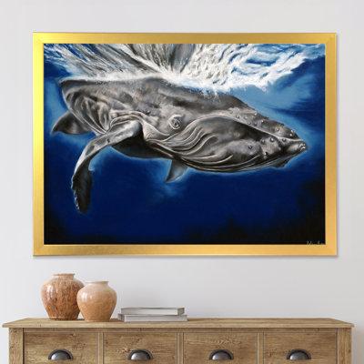 Portrait d'une baleine à bosse - Peinture sur toile