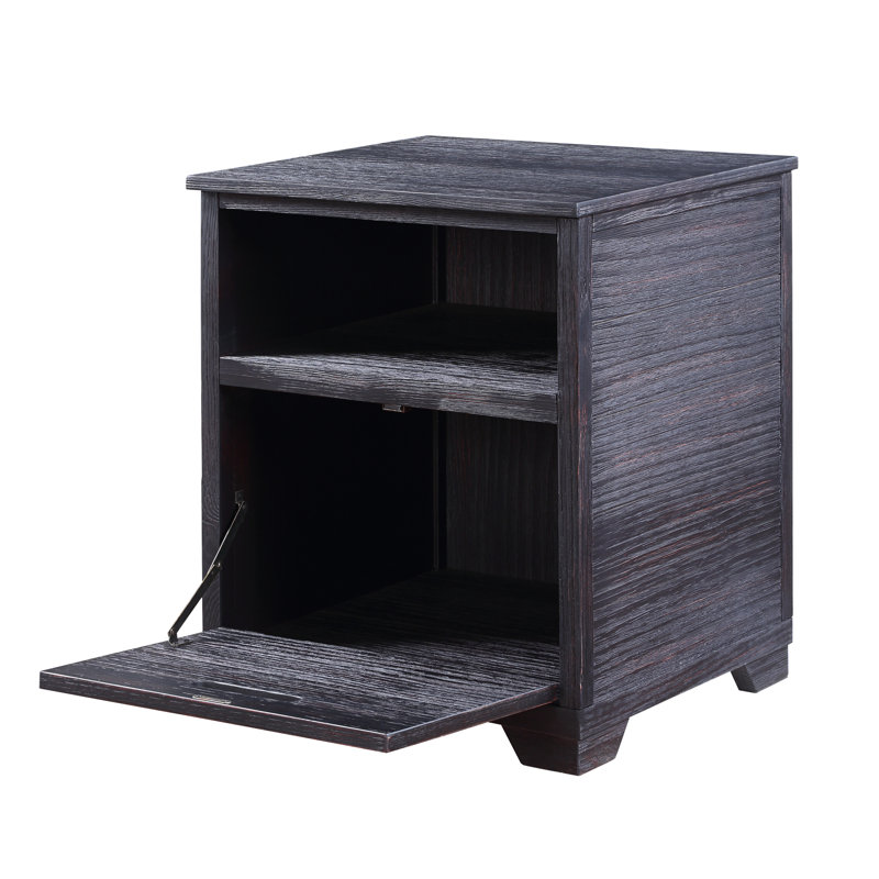 Table de bout au fini noir antique