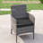 5 Pieces Pe Wicker Patio Dining Set With Cushions And 1.97" Umbrella Hole
