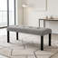 Modern Tufted Linen Dining Bench-1591658838