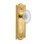 Meadows Plate with Decorative Keyhole and Crystal Victorian Knob