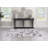 Jameown Patchwork Faux Cowhide Gray/Black Printed Area Rug-1048406106