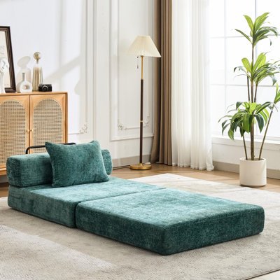 Convertible Single Seater Dark , Compression Design, Fixed - Shape Frame, Chenille Fabric For Relaxing In Bedroom Window Seat Boneless Modular Sectional, Small Dormitory