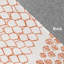 Tapis géométrique orange / gris-1985239669