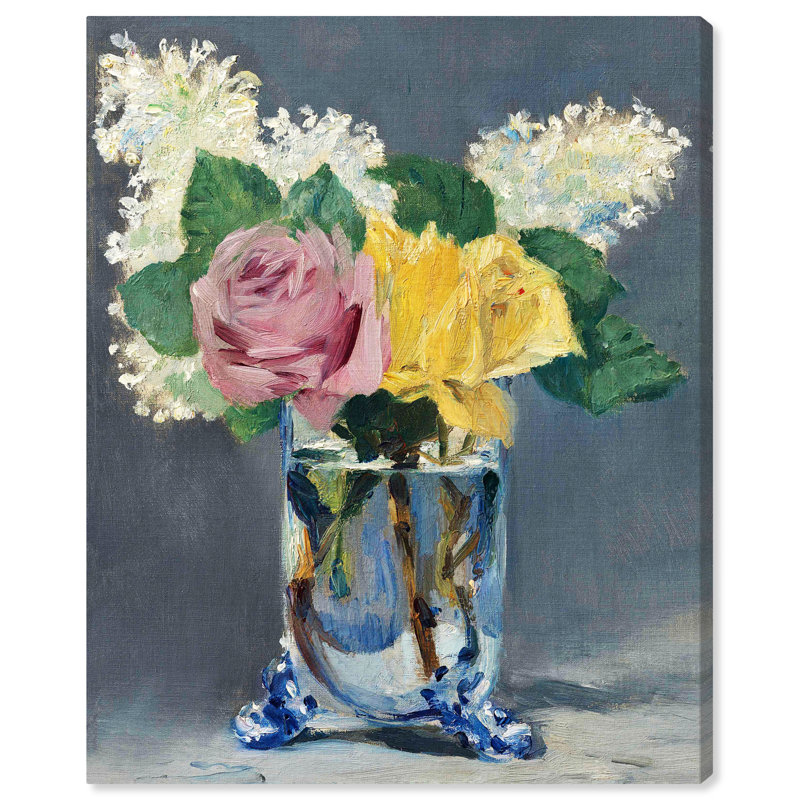 Edward Manet - Lilas et roses, H 20 po x l 16 po x P 0,8 po