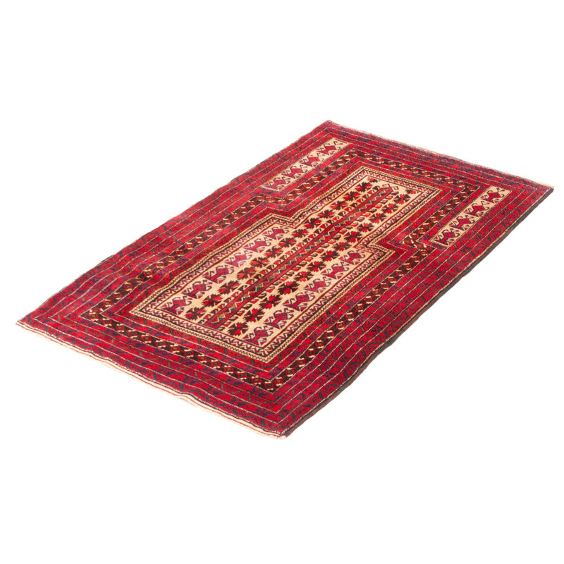 Tapis brun clair Teimani 3 pi 0 po x 5 pi 4 po