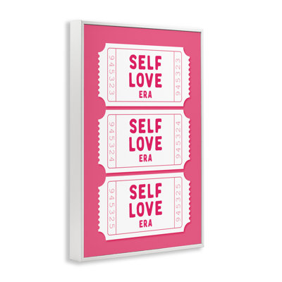 Giclée encadrée de billets «Self Love Era» par Designed
