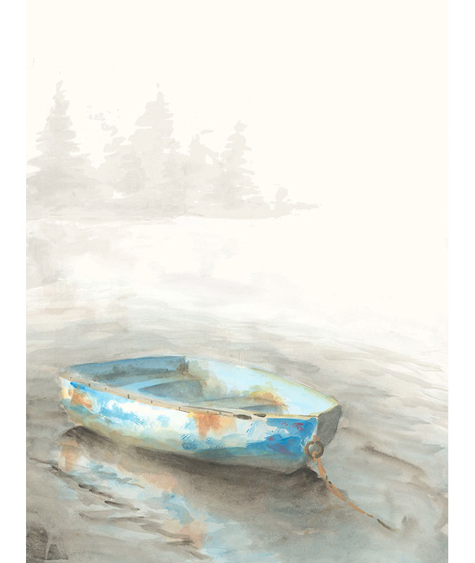 Misty Row I Painting by Ryan Brown, Glass Coat
