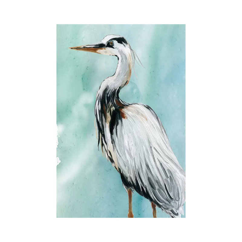 Delray Crane II by Carol Robinson - Wrapped Canvas Painting, 20.32 cm H x 30.48 cm W