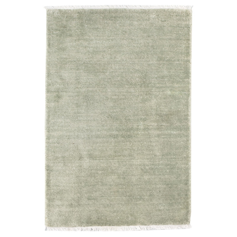 Hudson Desert Sage Hand Loom Knotted Rug, Rectangle 7'6" x 9'6"