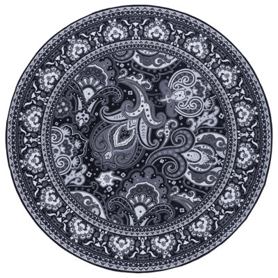 Cartrell Machine Washable Paisley Rug