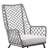 Marco Indoor Outdoor Steel Lounge Chair With Gray Rope And Gray Cushion-434874817