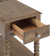 24" Tall Rustic Solid Wood End Table With Built-In Power Outlet And USB Port