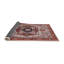 Tapis oriental rouge / gris / ivoire-677081146