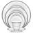 Noritake Regina Platinum Set Of 4 Bread & Butter/Appetizer Plates, 6-1/4"