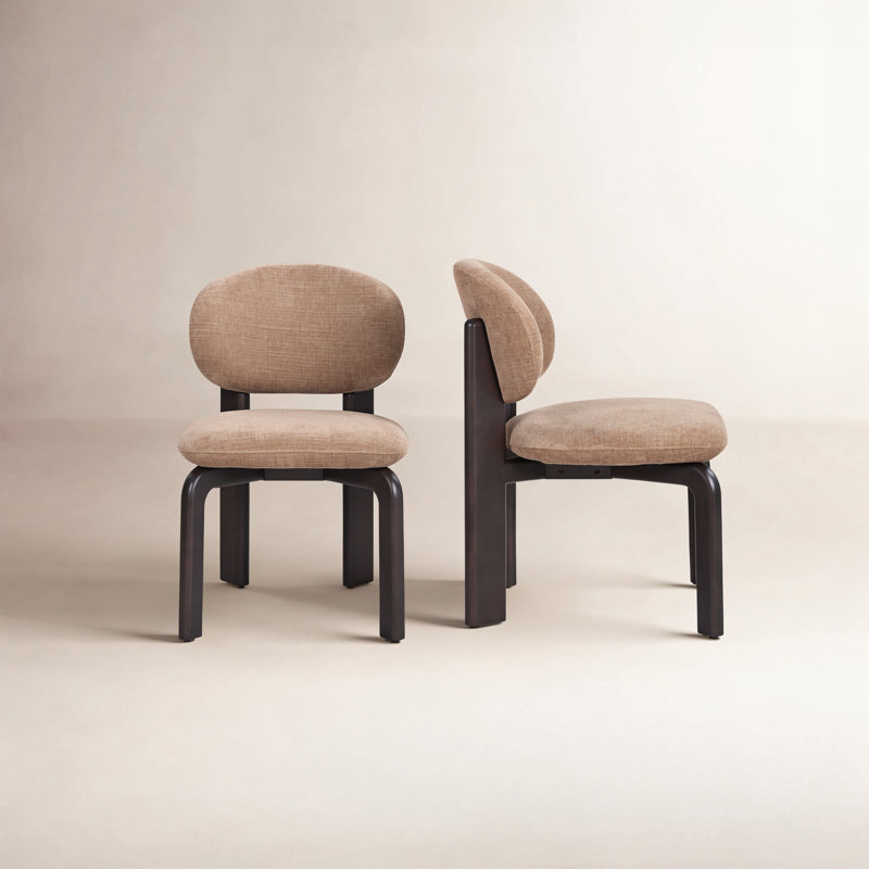 Sami Dining Chair Brown Set Of Two, Brown