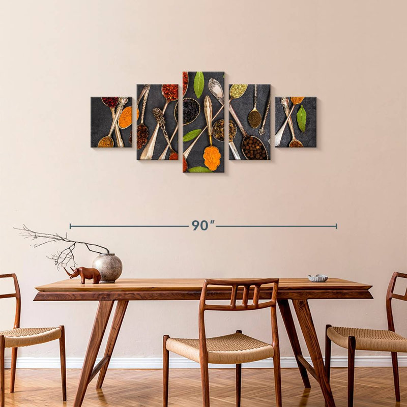 Essential Spices, 34" H x 74" W