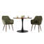 Round Metal Base Dining Table