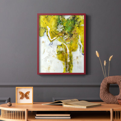Golden Foliage I, reproduction encadrée - bois massif