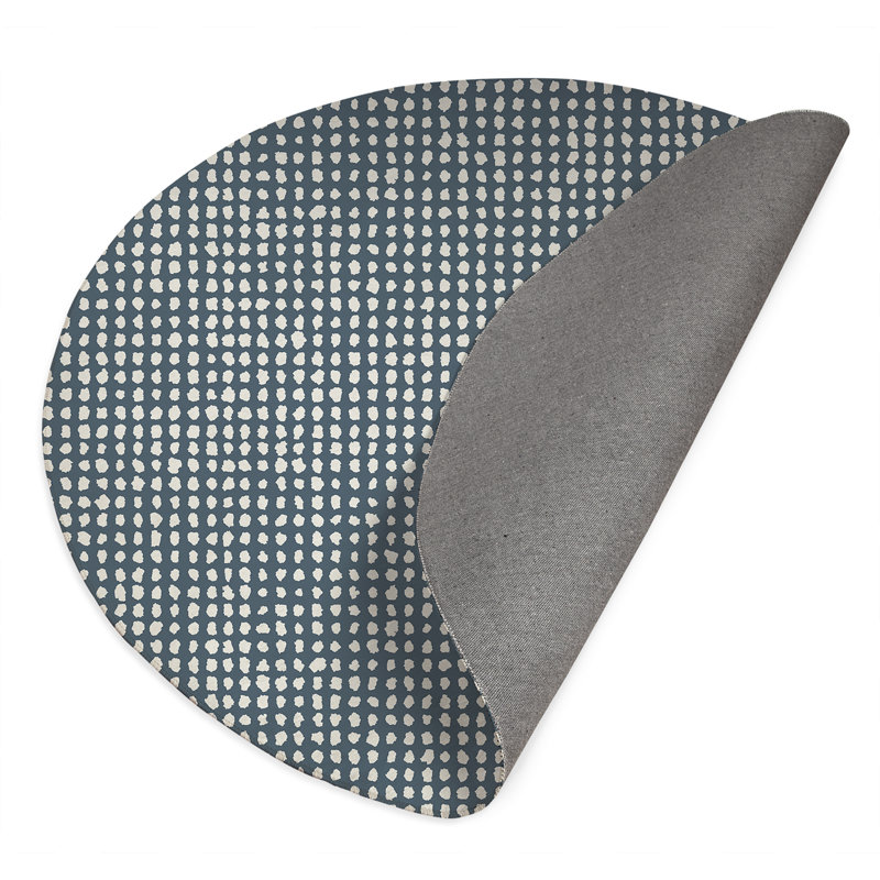 Tapis de jeu pour enfants Grunge Row, Bleu
