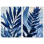 Ensemble floral sur toile glamour bleu par Art Remedy-115987811-115987812