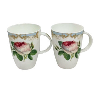 Bone China Coffee Mug (Set of 2)