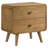 Winston Light Ash 2-Drawer Nightstand Bedside Table