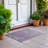 Machine Washable Indoor/Outdoor Xhevrie Plum Rug-2031805917