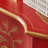 Red Hand-Painted Accent and Buffet Cabinet