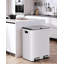 Stainless Steel Step On Multi-Compartment Rubbish & Recycling Bin - 60L-120747430