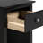  One Drawer End Table/Nightstand Black-694660315