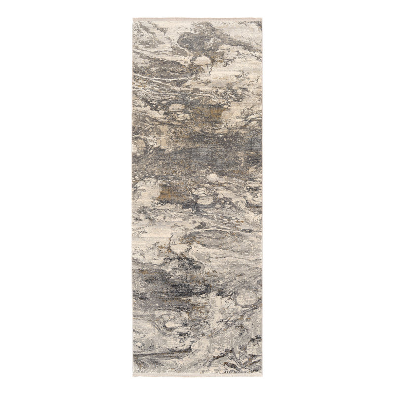 Lowry Abstract Hand Woven Area Rug, Runner 80 x 300cm
