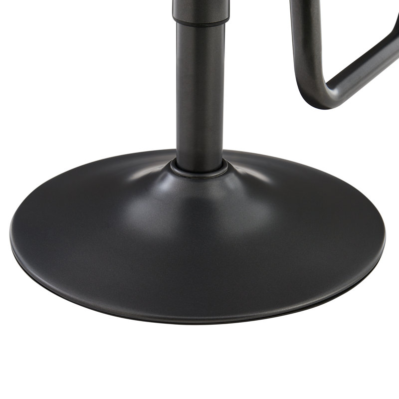 Jethero Swivel Adjustable Height Bar Stools, Brown