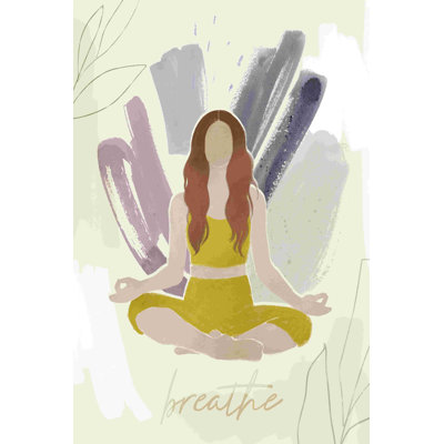 " Yoga Practice VI " Painting Print
