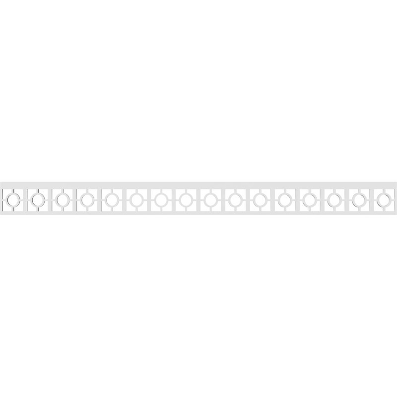 Koroluck Architectural Grade PVC Running Trim, 4" H x 48" W x 0.63" D