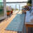 Owen Teal Washable Indoor-Outdoor Rug - -413085850