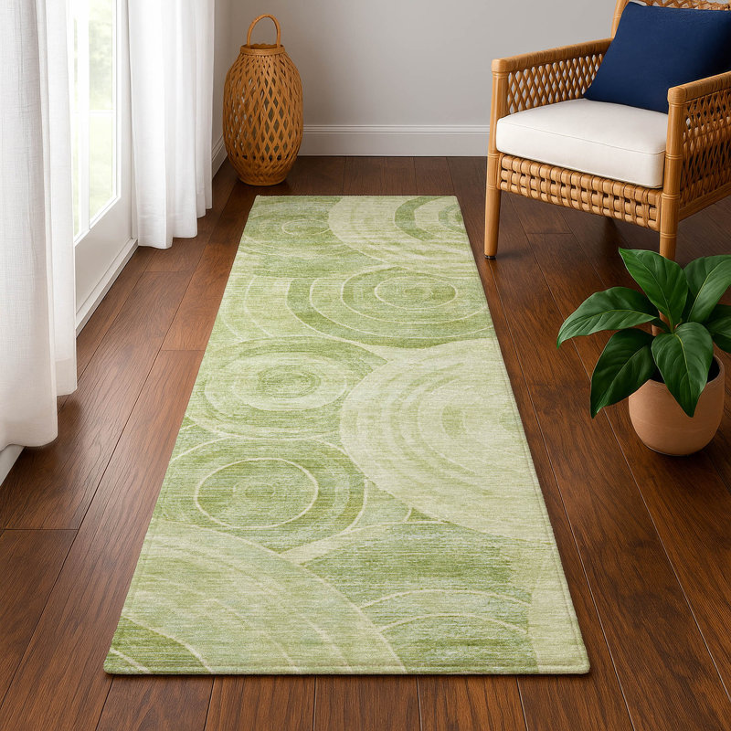 Premium Machine Washable Lubbers AMF1750 Geometric Rug, Runner 2'3" x 7'6"