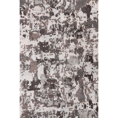Hand Woven Wool Abstract Area Rug