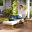 Outsunny Outdoor PE Rattan Recliner Chair with Cushion Foldable-199102573