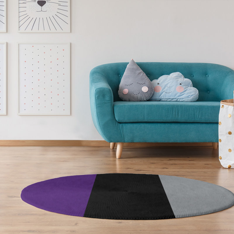 Chenille Indoor Rug, Round 5'