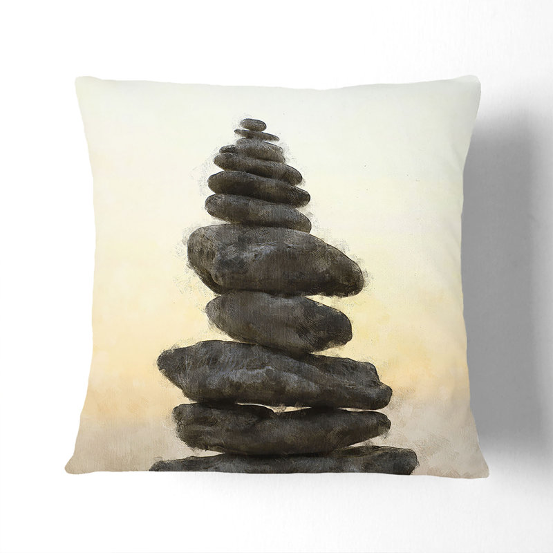 Square Cushion, Black, 55cm H x 55cm W x 20cm D