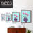 Modern Blooms I Framed Print - Solid Wood-134566832-134566836