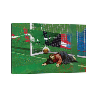 Gooooal by José Luis Guerrero - Wrapped Canvas Print
