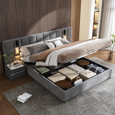 Bollen Upholstered Ottoman Storage Bed