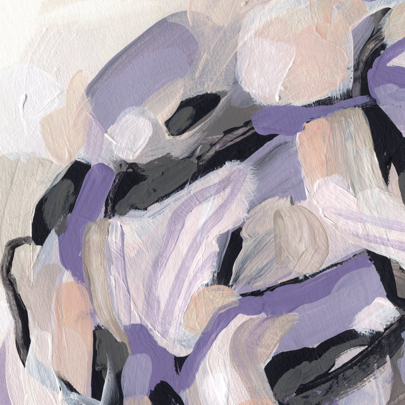 Lilac Scramble III by June Erica Vess - Wrapped Canvas Painting, 51cm H x 51cm W