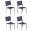 Travira Stacking Powder Coated Aluminum Outdoor Dining Side Chair-1795041459