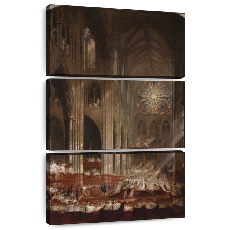 Couronnement Masam de la reine Victoria, H 57 po x l 36 po