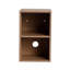  Meuble-lavabo mural avec lavabo en céramique et tablettes de rangement et 1 porte à fermeture en douceur, emballage KD, contreplaqué-115922420