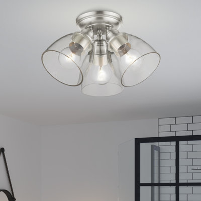 Bargas Glass Semi Flush Mount
